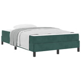 Box Spring Bed with Mattress Dark Green 120 x 220 cm Fabric 3398788