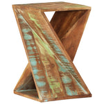 ZNTS Side Table 35x35x55 cm Solid Wood Reclaimed 337995