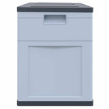 Garden Storage Box 320 L Grey Black 45689