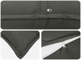 Cushion Cover 12 pcs HOUTEN Anthracite 40 x 80 cm Polyester 918273