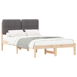 Bed Frame with Upholstered Headboard Dark Grey 120 x 190 cm 877995