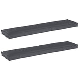 Pallet Cushion Set 2 pcs Anthracite 180 x 40 x 8 cm 42001718