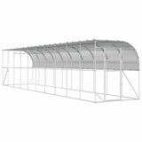 Against Wall Chicken Coop Silver 1000 x 200 x 215 cm 3434739