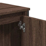 Bathroom Sink Cabinet Brown Oak 60x35x60 cm Engineered Wood 848658