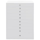 Jewellery Box 10-Layer with Watch Holders White 29x20.5x40.5 cm 4103566