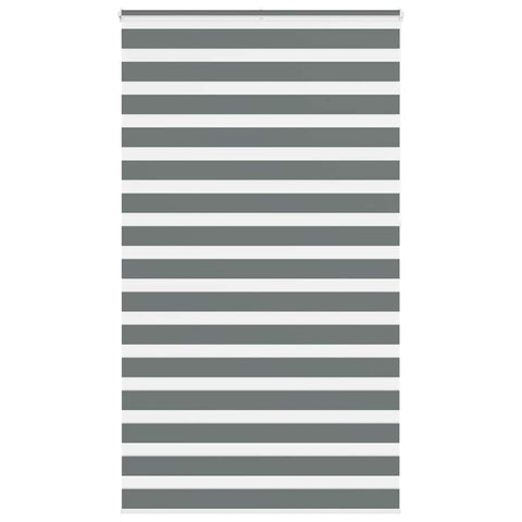 ZNTS Zebra Blind Dark Grey 135x230 cm Fabric Width 130.9 cm Polyester 4014190