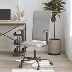 ZNTS Office Chair Light Grey Fabric 353017