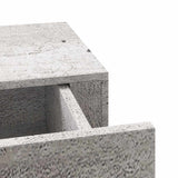 330265 Wall-mounted Drawer Shelf Concrete Grey 60x23,5x10cm MDF