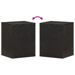 Bathroom Wall Cabinet Black 38x33x48 cm Solid Wood Mango 356839