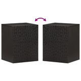 Bathroom Wall Cabinet Black 38x33x48 cm Solid Wood Mango 356839
