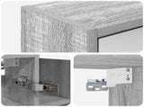 Bathroom Mirror Cabinet Grey Sonoma 73.5 x 16 x 62.5 cm 889172