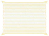 Sun Shade Sail Yellow and White 4.5 x 4.5 m 42030978