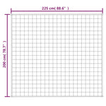 Weighted Blanket Grey 200x225 cm 9 kg Fabric 350726