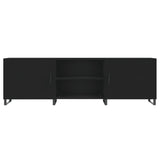 TV Cabinet Black 150x30x50 cm Engineered Wood 829117