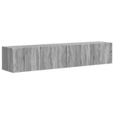 TV Wall Cabinet 2 pcs Grey Sonoma 78.5 x 31 x 29.5 cm 892222