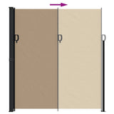 Retractable Side Awning Taupe 220x500 cm 4004484