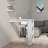 Wall Bar Table Concrete Grey 102x45x103.5 cm Engineered Wood 811785