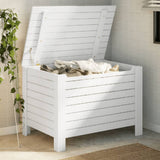 Storage Box with Lid RANA White 80x49x54 cm Solid Wood Pine 4002322