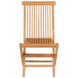Garden Dining Set Warm Teak Solid Teak Wood Medium Foldable 3059579