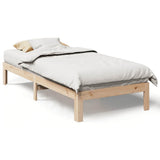 Bed Frame without Mattress 90x200 cm Solid Wood Pine 859220