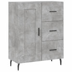 Highboard Concrete Grey 69.5x34x180 cm Engineered Wood 3190041
