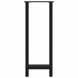 Bar Table Legs Black 2 pcs 40x cm Steel 4013336