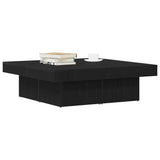 Coffee Table Black Oak 90 x 90 x 28 cm Engineered Wood 862628