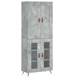 Highboard Concrete Grey 69.5x34x180 cm Engineered Wood 3199597