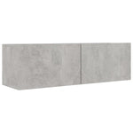 ZNTS 6 Piece TV Cabinet Set Concrete Grey Engineered Wood 3079083