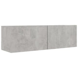 ZNTS TV Cabinets 3 pcs Concrete Grey Engineered Wood 3079123