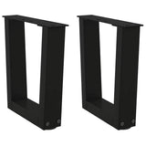 Coffee Table Legs V-Shape 2 pcs Black 30x cm Steel 4012600