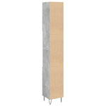 ZNTS Bathroom Cabinet Concrete Grey 30x30x190 cm Engineered Wood 857198