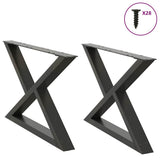 Coffee Table Legs 2 pcs Anthracite 70x cm Steel 4012714