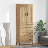 Highboard with Drawer 2 pcs Artisan Oak Engineered Wood 3415856