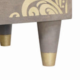 Bedside Cabinet 2 pcs Grey 40 x 33 x 46 cm Solid Mango Wood 4018771