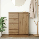 Sideboard with Drawers Artisan Oak 71x35x84 cm Engineered Wood 861588