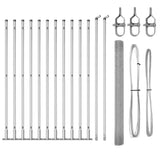 Welded Wire Fence with Concrete Base 25 x 1.6 m 3352333