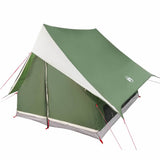 Family Tent with Roof Green and White 220 x 220 x 184 cm 4100673