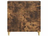 Sideboard Smoked Oak 66 x 34.5 x 90 cm Engineered Wood 894630