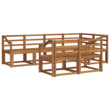 Outdoor Sofa Set 7 pcs Natural Solid Acacia Wood 3366547
