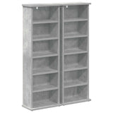 CD Cabinet 2 pcs Concrete Grey 32 x 17 x 92 cm Engineered Wood 8012753