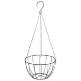 Hanging Planters 4 pcs with Coco Liners Black 35x52 cm Steel 319358