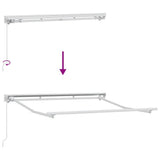 Awning Frame Manual Adjustable White 2.5 x 2 m Steel 42002522