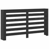 Radiator Cover Black Oak 149 x 20 x 82 cm Engineered Wood 869220