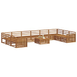 Sofa Sets 11 pcs Natural Solid Acacia Wood 3374244
