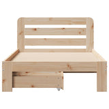 Bed Frame without Mattress 90x200 cm Solid Wood Pine 3309836