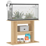 Aquarium Stand Sonoma Oak 80x35x60 cm Engineered Wood 833578