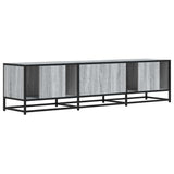 TV Cabinet Grey Sonoma 160x35x41 cm Engineered Wood and Metal 848847