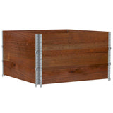 Garden Planter Brown 100x100 cm Solid Wood Pine 3295434
