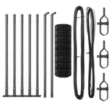 Welded Wire Fence with Concrete Base 10 x 0.6 m 3350900